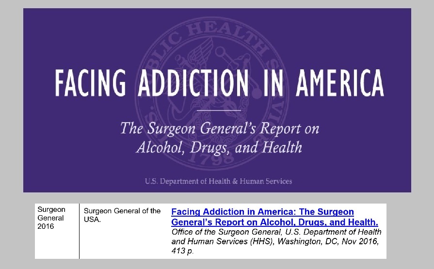 4 - 1 - US Surgeon General 2016 - Facing Addiction in America